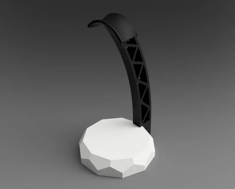 Hexagon headphone stand