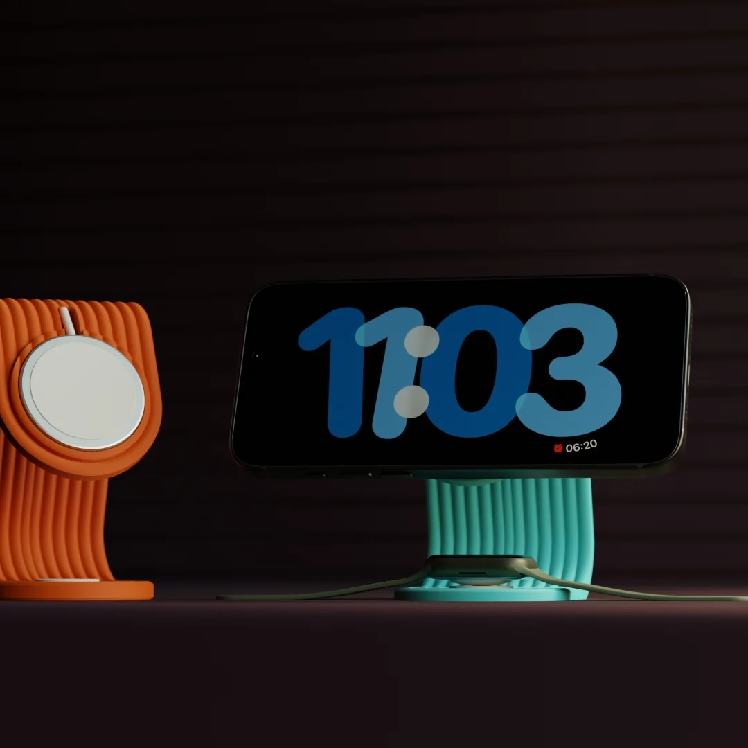 iPhone & Apple Watch MagSafe Charging Stand view 2