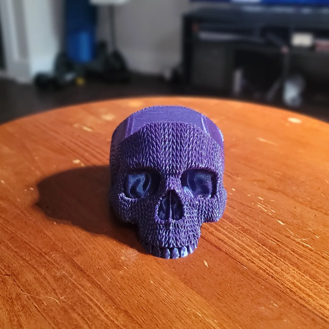 Knitted Skull Xbox Controller Holder view 3