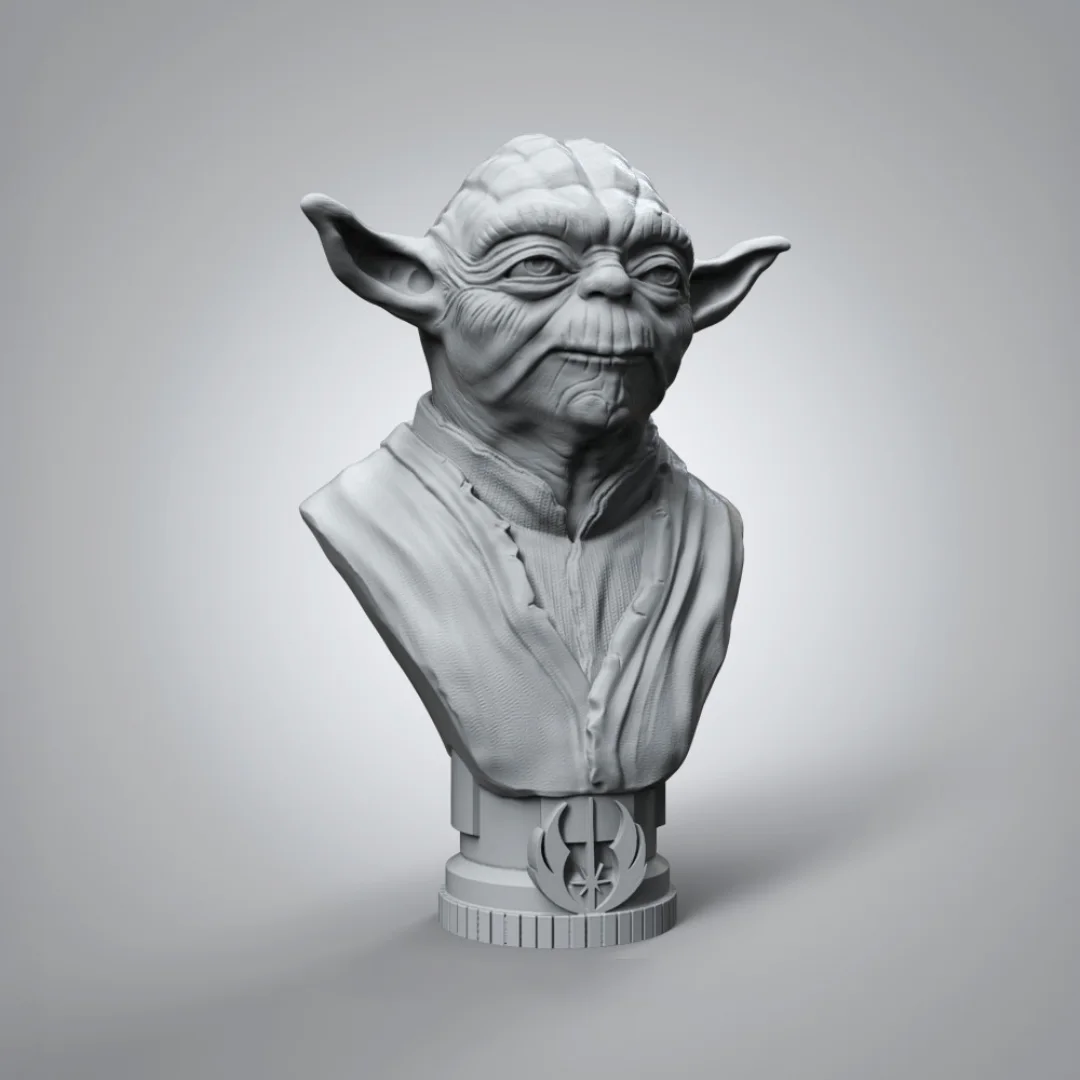 Master Yoda Bust view 3