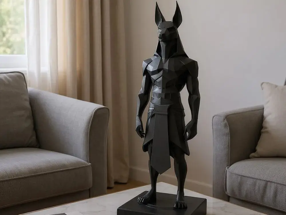 Low-poly Anubis