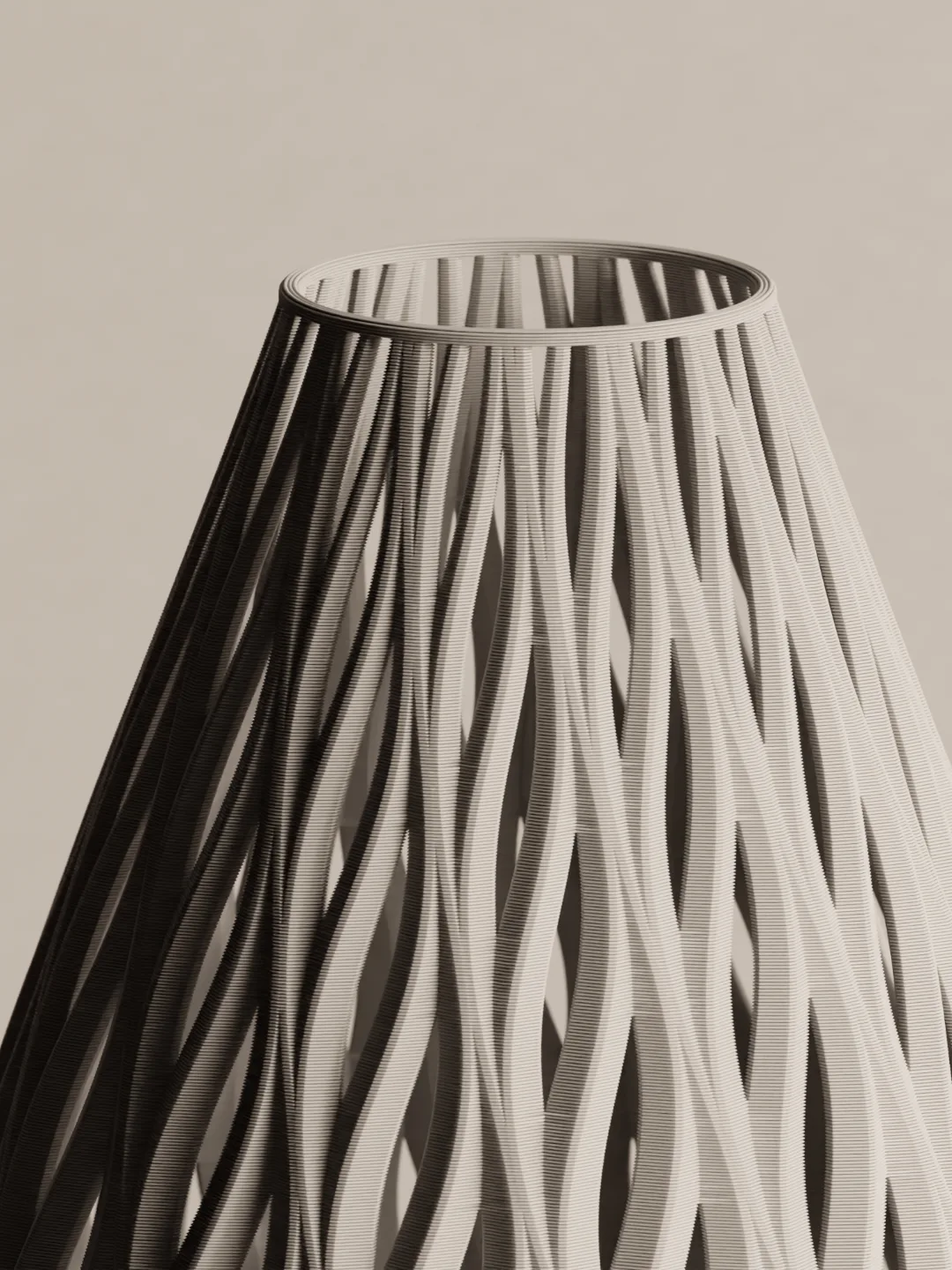 Spiral Wave Vase view 2