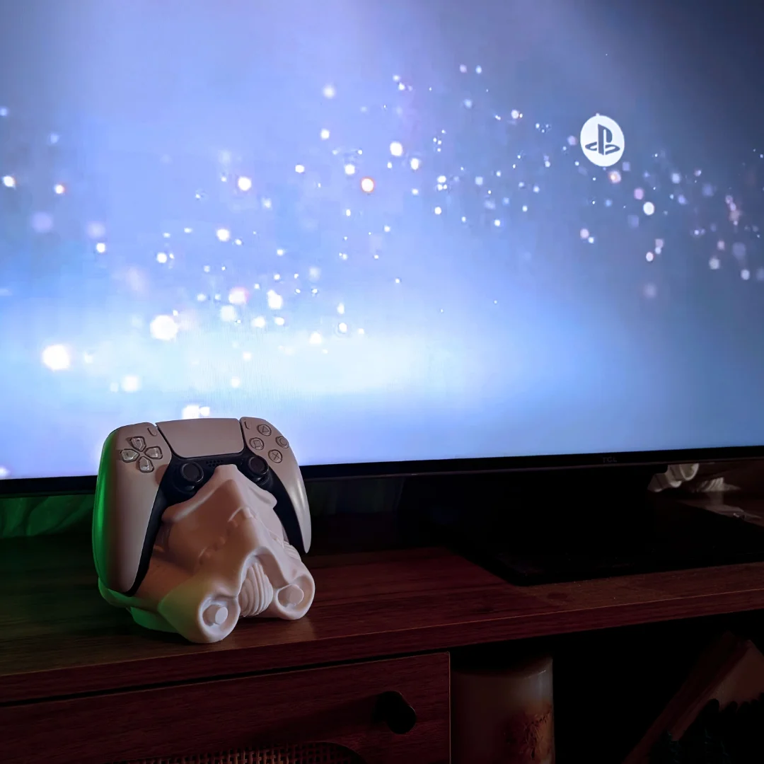 Stormtrooper PS5 Controller Stand view 3