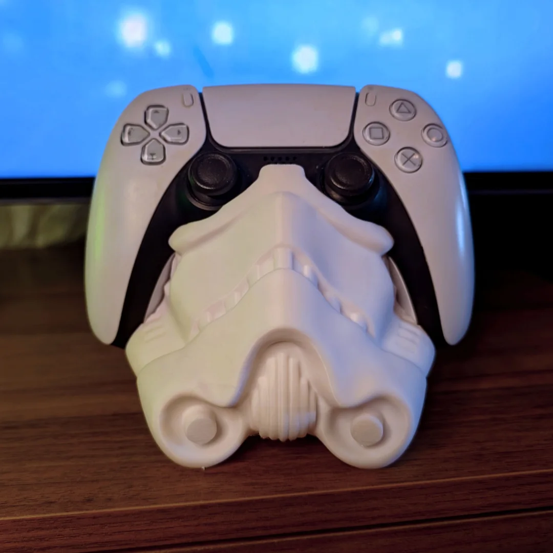 Stormtrooper PS5 Controller Stand view 4