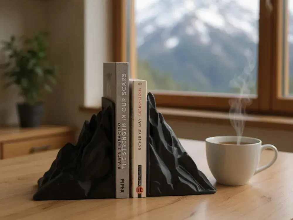 Mountain bookends