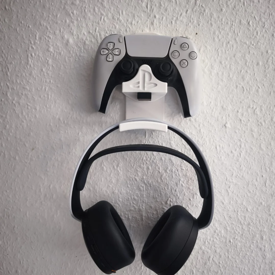 Wall-Mounted Controller & Headset Holder view 3
