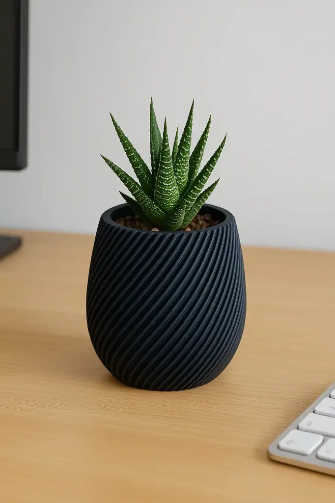 Midnight Spiral Planters