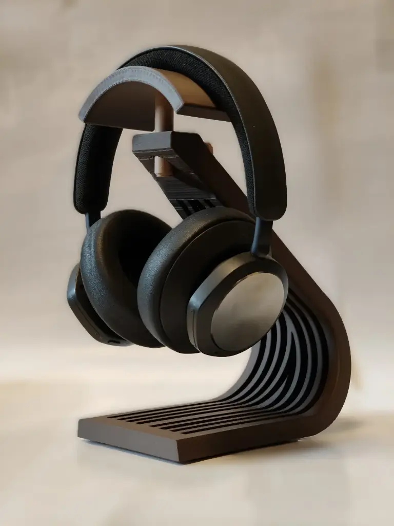 Minimalistic headphone Stand - Adjustable (Black)